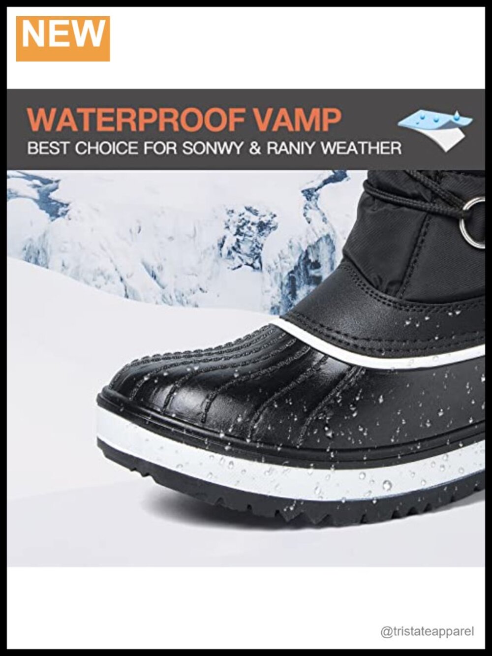 Women's Waterproof Insulated Snow Boots Faux Fur Lining Lace Up Winter - Picture 3 of 6